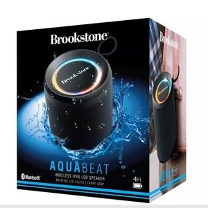 New waterproof Brookstone AquaBeat Bluetooth 5.0 IPX6 LED Lights